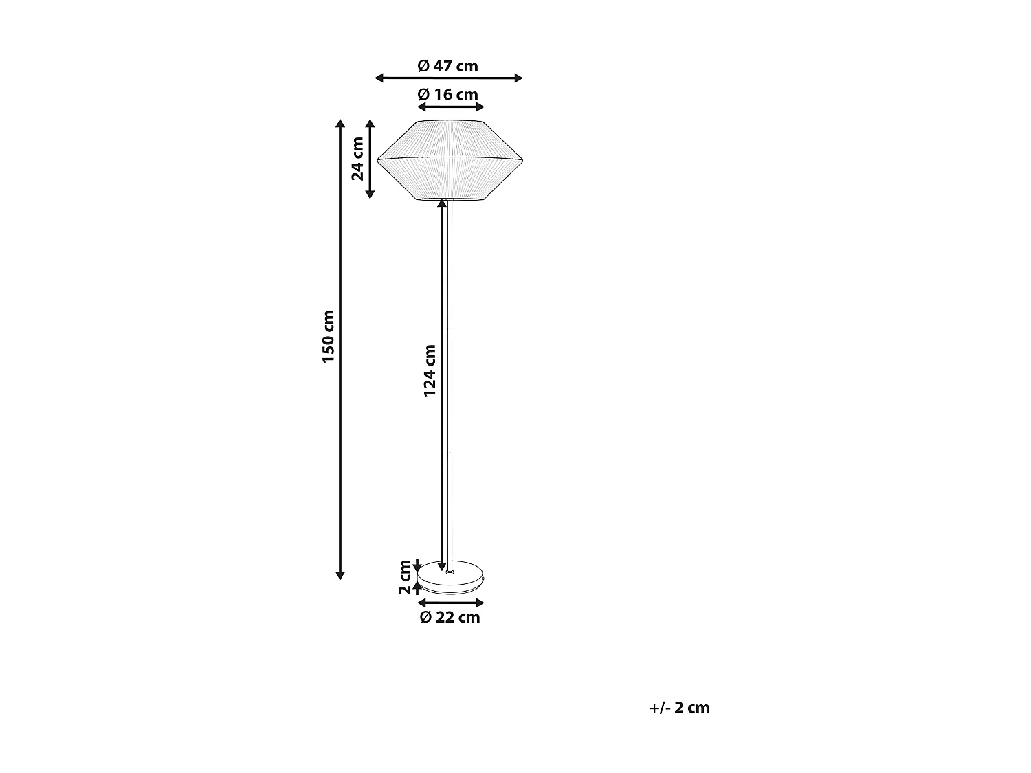 Lampadaire MAKETSI Métal Noir
