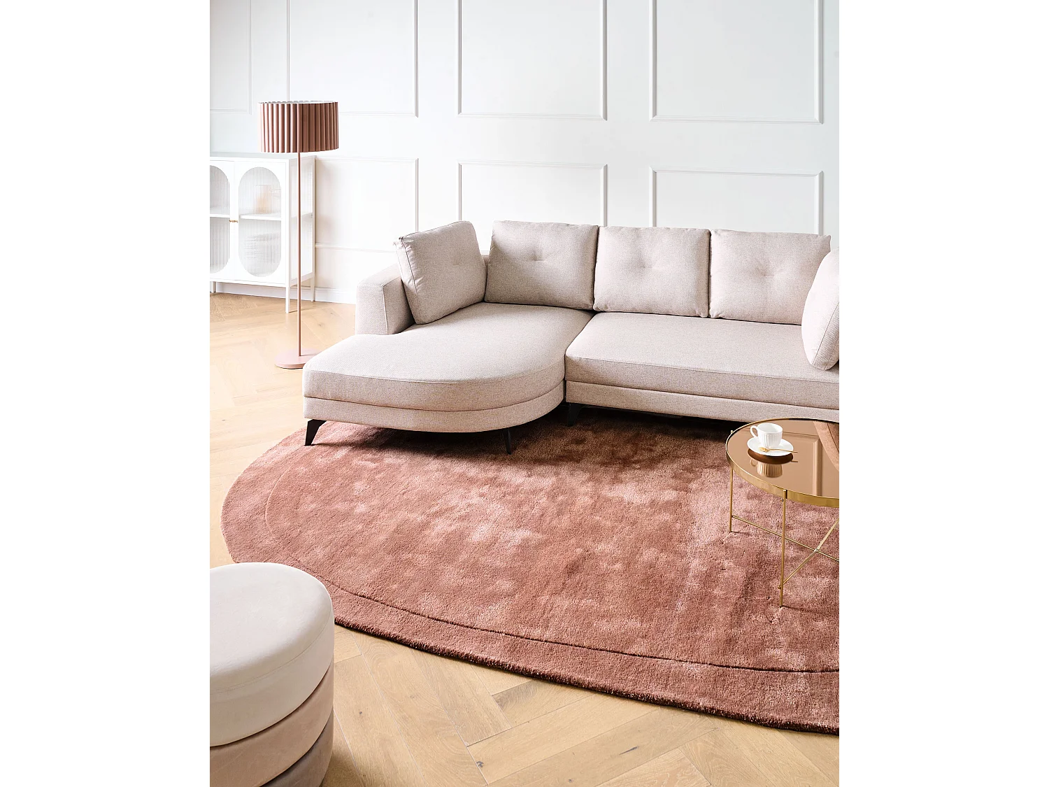 Tapis MITHA Marron 200 x 300 cm Soie artificielle