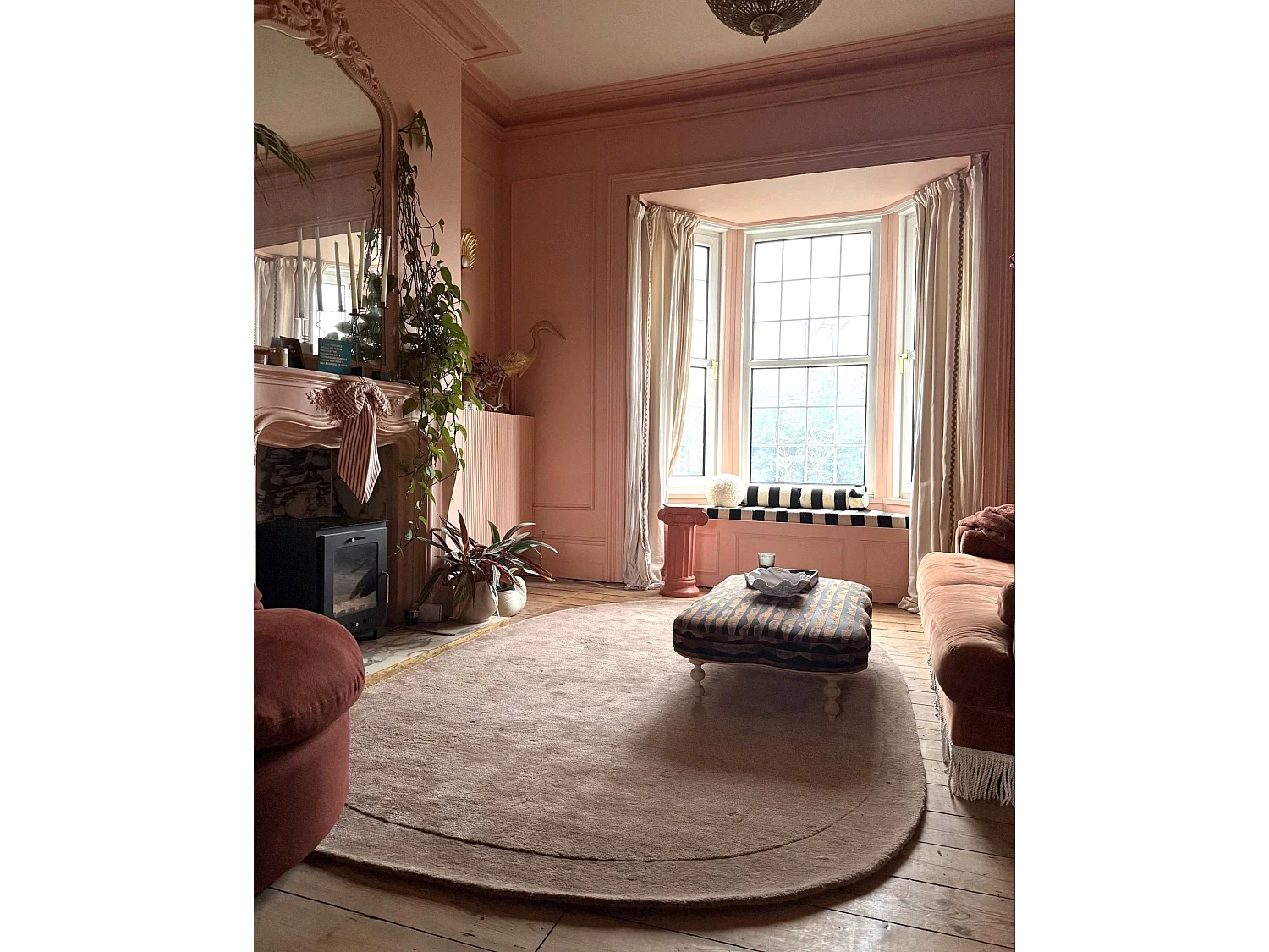 Tapis MITHA Marron 200 x 300 cm Soie artificielle