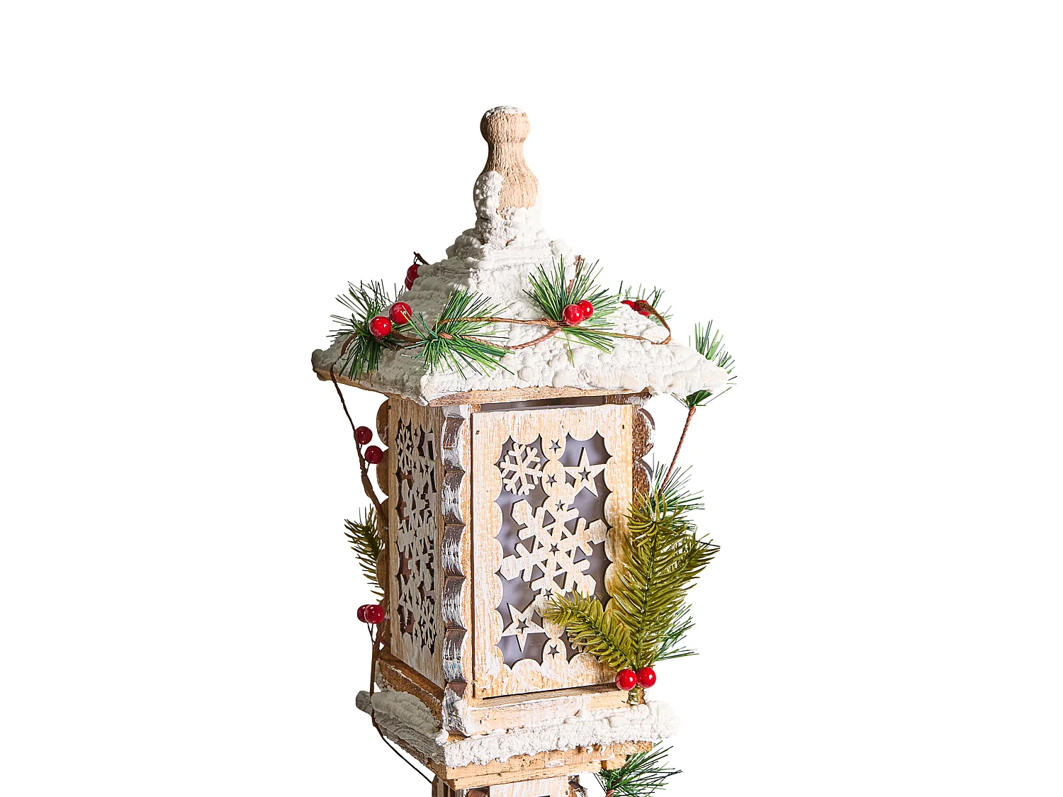 Décoration de Noël LED LENTIRA 80 cm Lampadaires Marron clair
