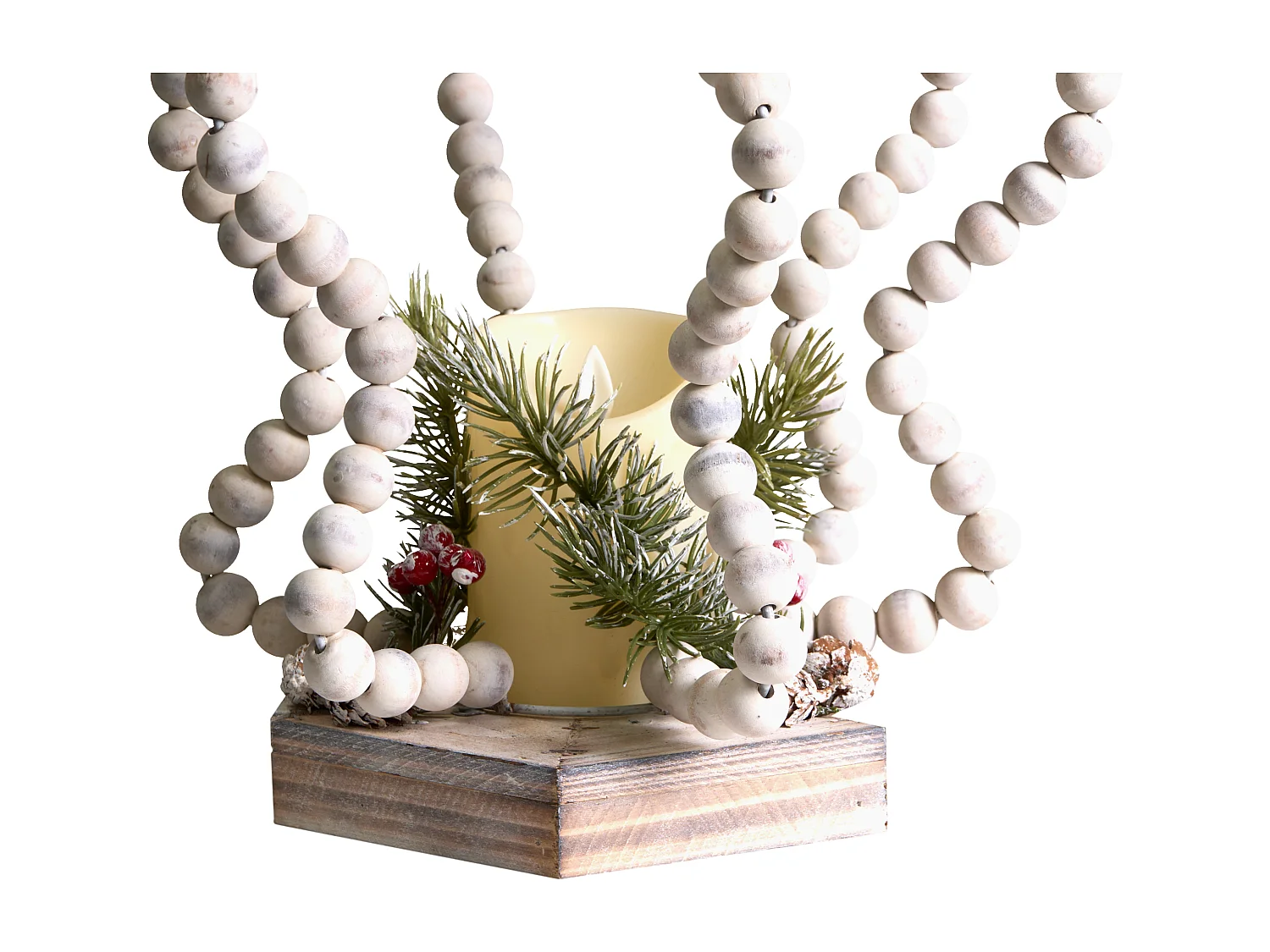 Décoration de Noël LED PATARI Étoile 42 cm Marron clair