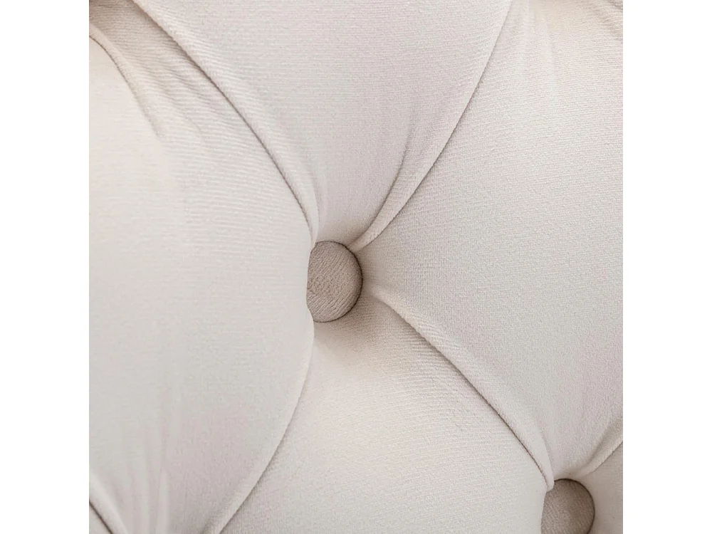 Silla de comedor tapizada con patas de acero inoxidable chapado en oro, tapizado con tachuelas, revestimiento de terciopelo, color beige dorado.