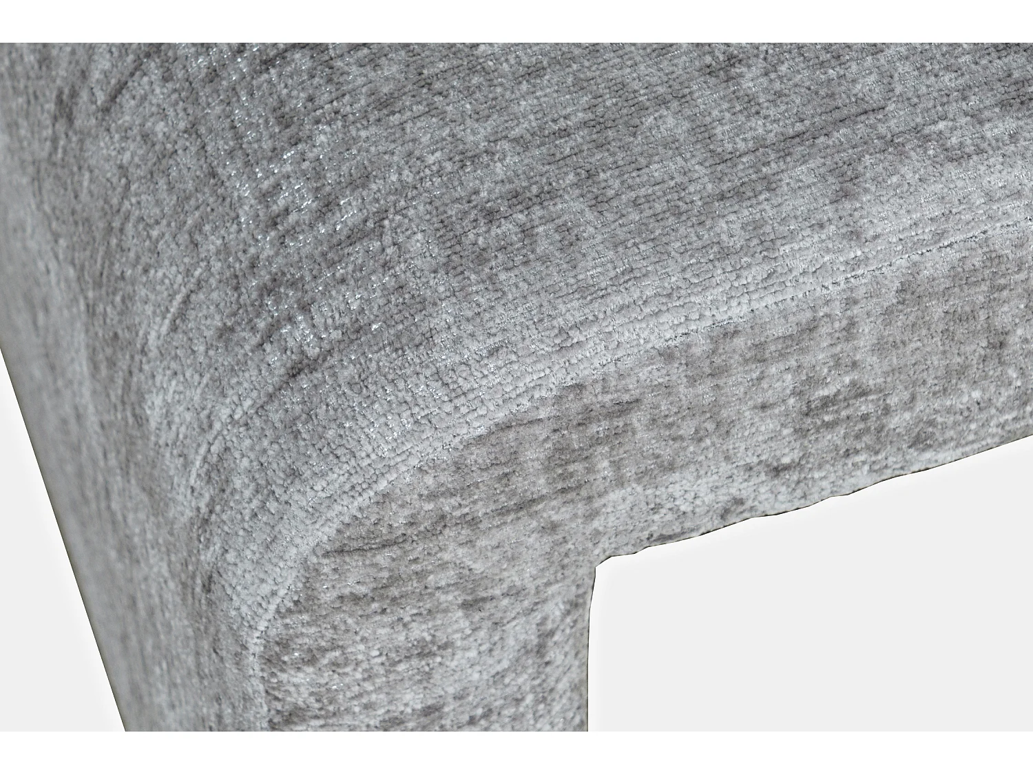 Bank 53,5x48x45,5 cm silbergrau Leith LET69G