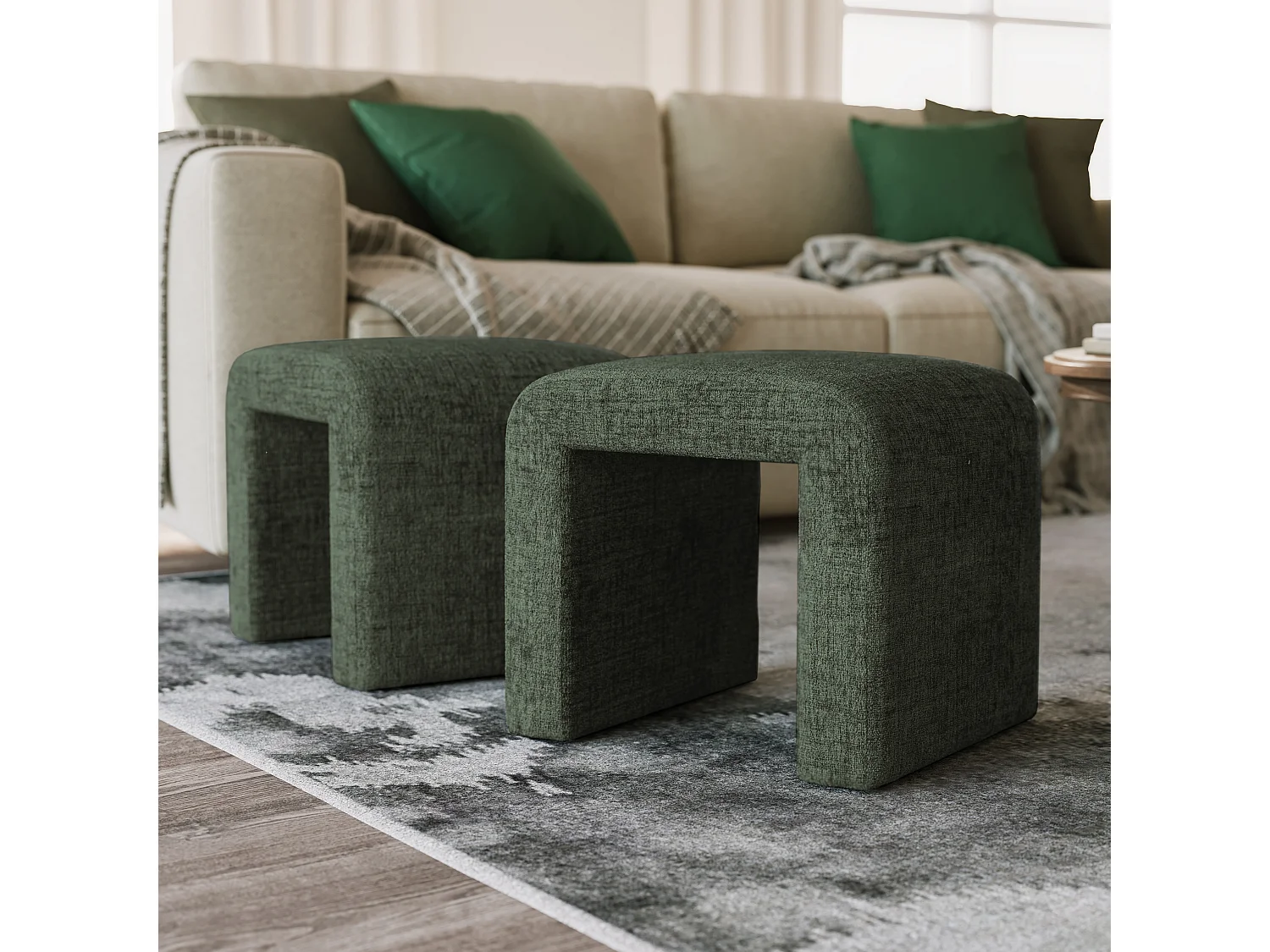 Bank 53,5x48x45,5 cm Olive Leith LET69O