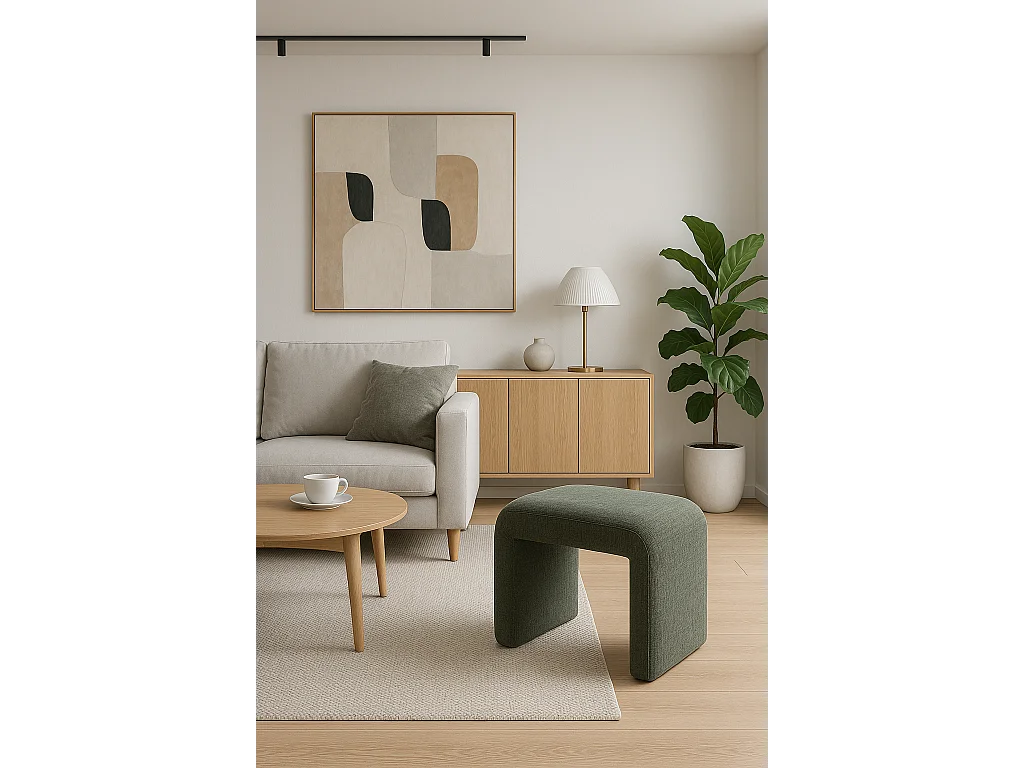 Ławka 53,5x48x45,5 cm oliwkowa Leith LET69O