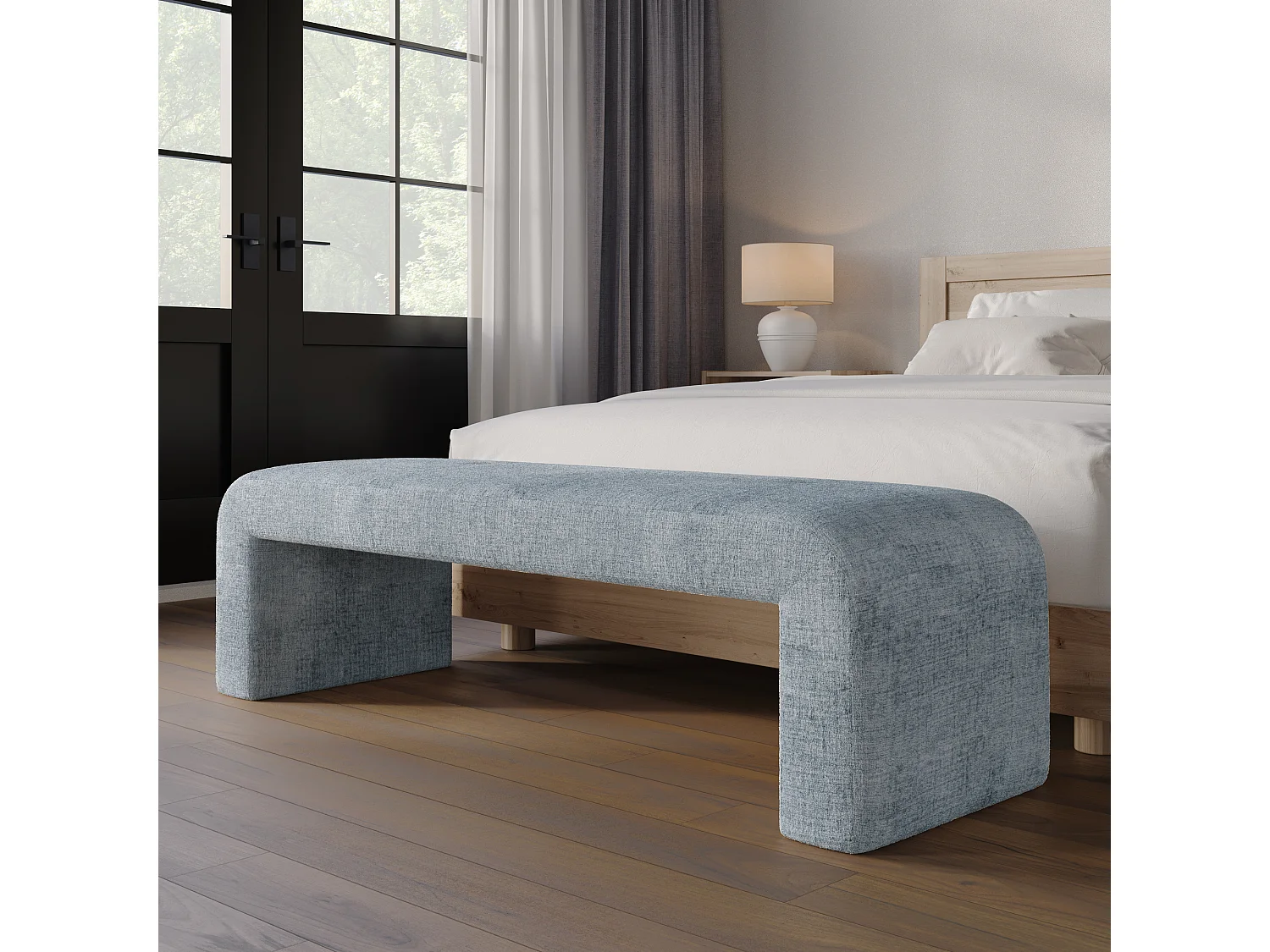 Banc 119,5x48x45,5 cm Bleu clair Leith let70b