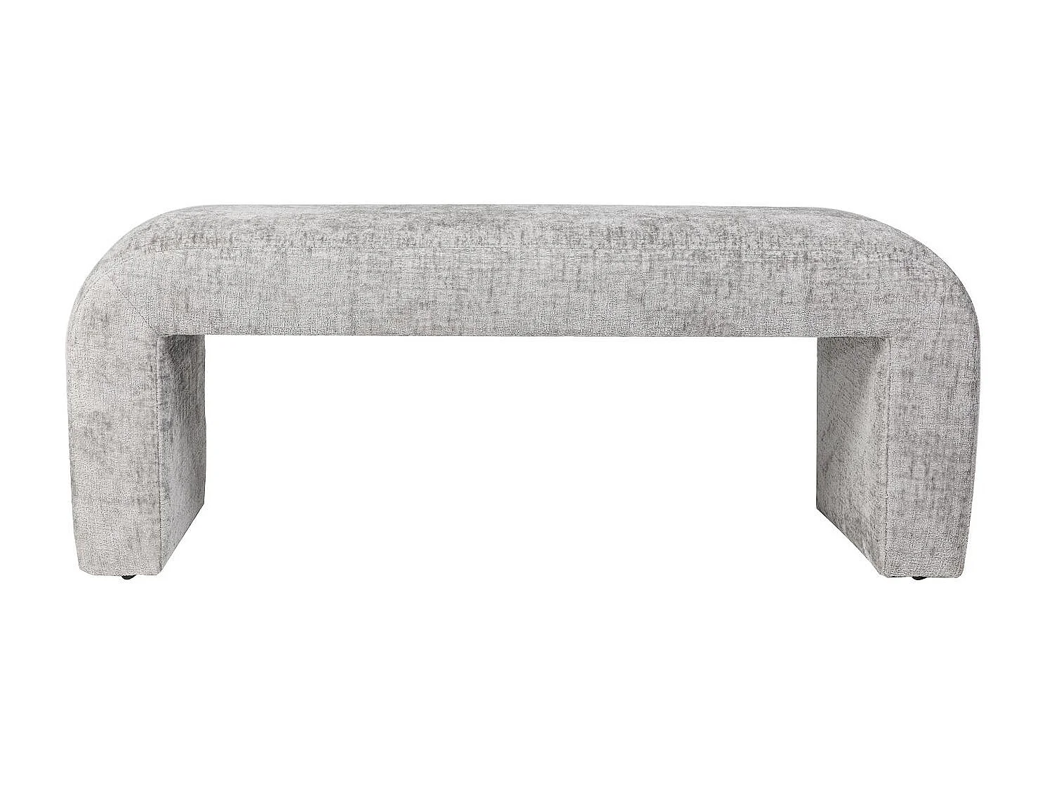 Banc gris argent Leith LET70G 119,5x48x45,5 cm