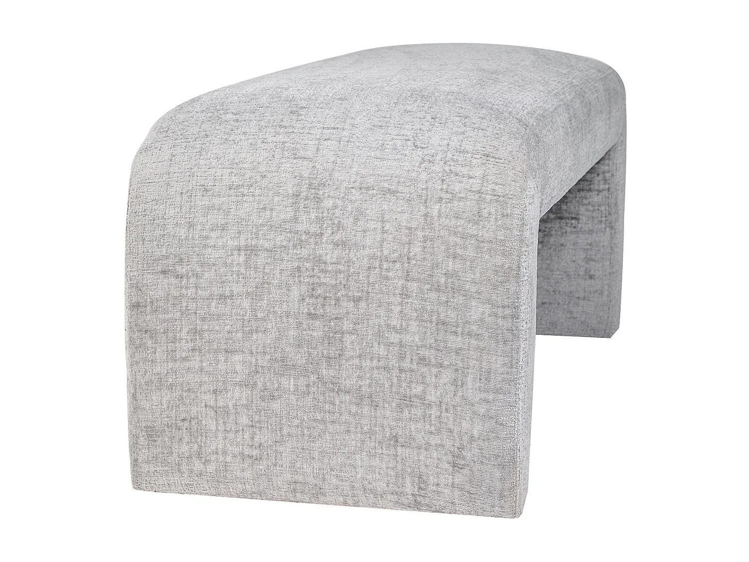 Banc gris argent Leith LET70G 119,5x48x45,5 cm