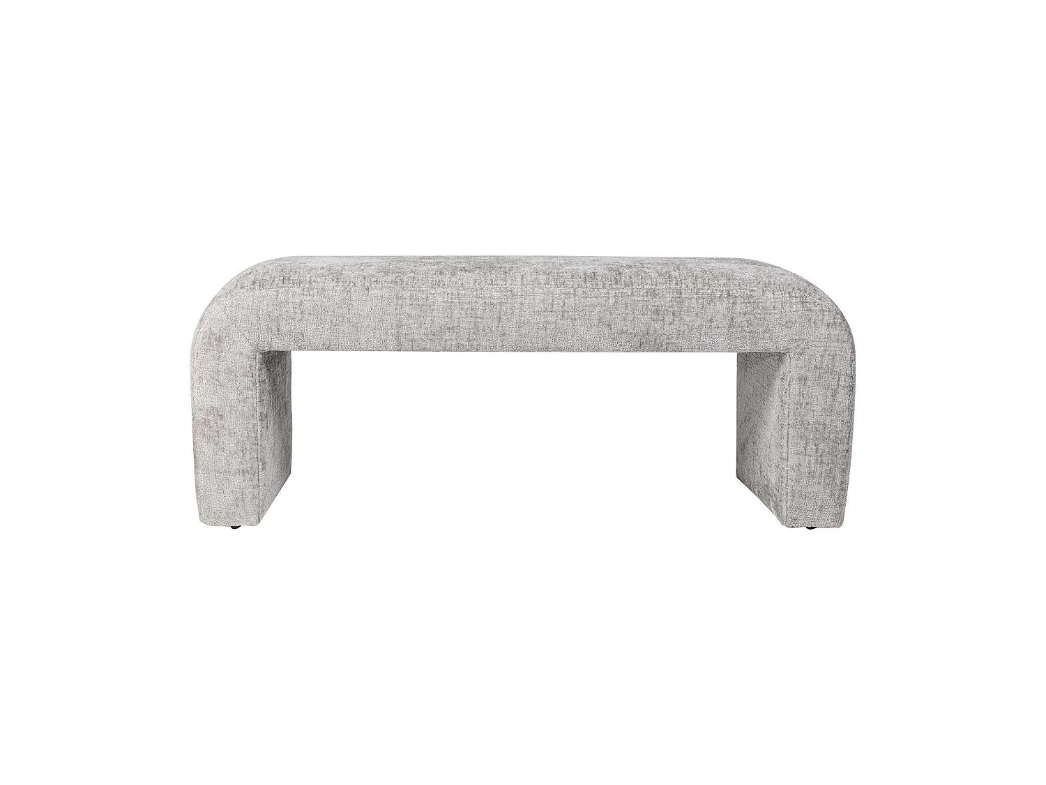 Banco cinza prateado Leith LET70G 119,5x48x45,5 cm