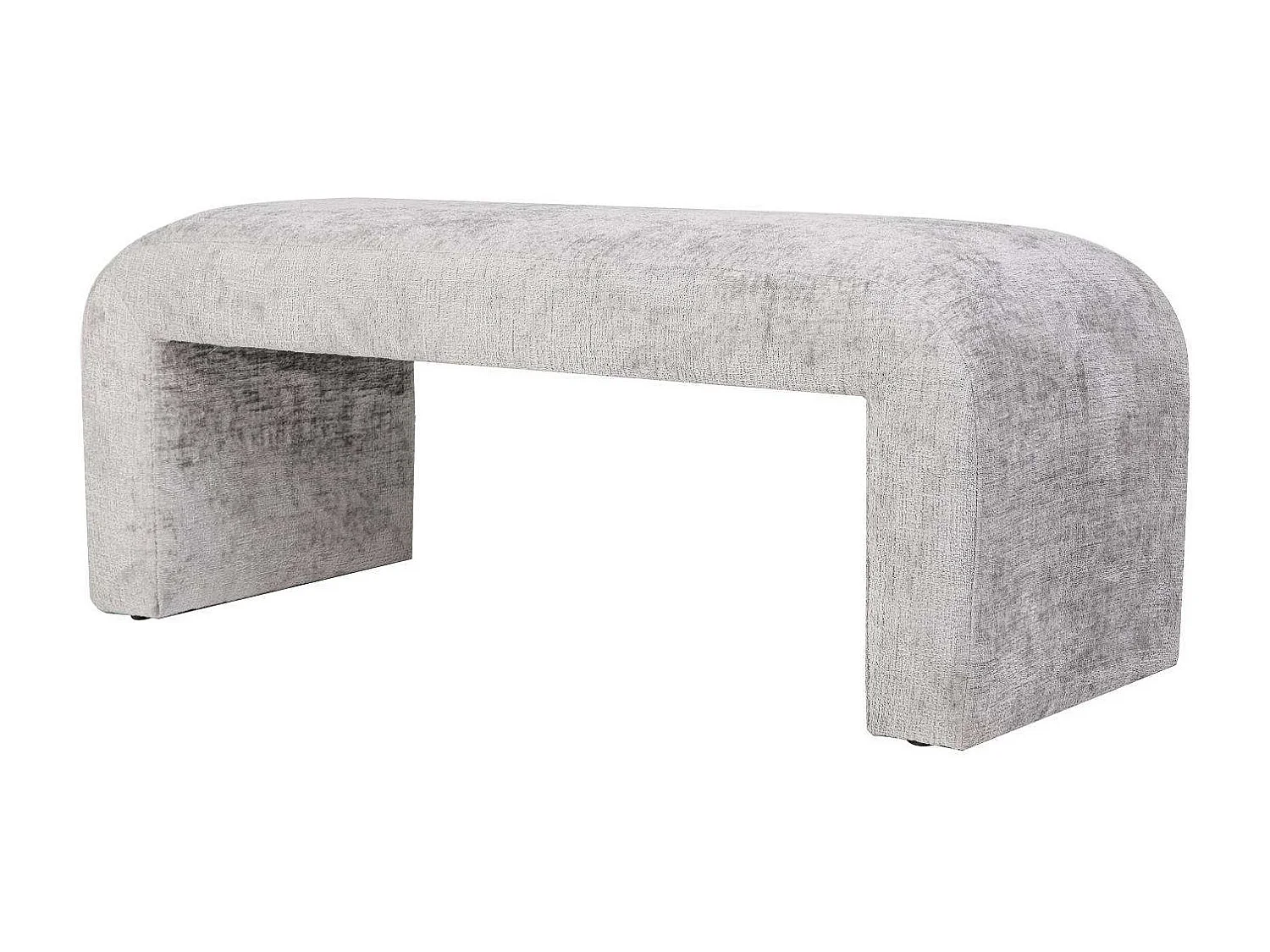 Banco cinza prateado Leith LET70G 119,5x48x45,5 cm