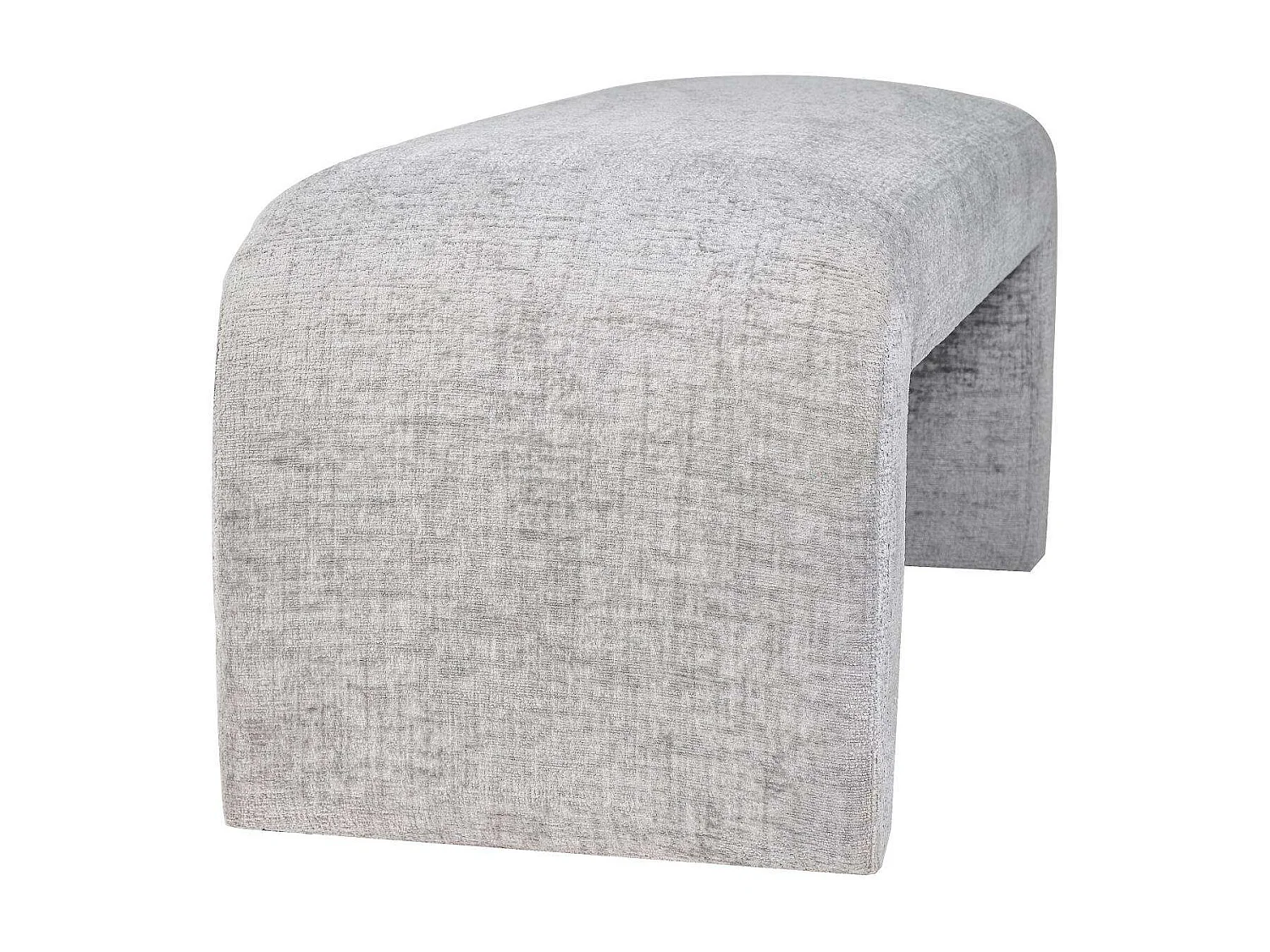 Banco cinza prateado Leith LET70G 119,5x48x45,5 cm