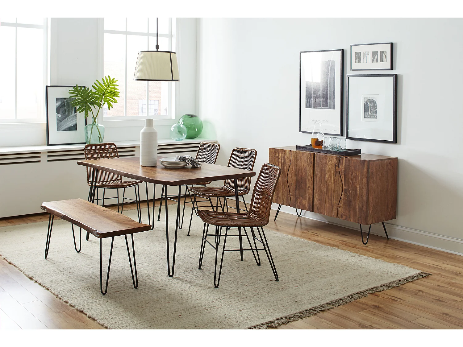 Bank 122x46x41 cm braun Avola av1781-48kd