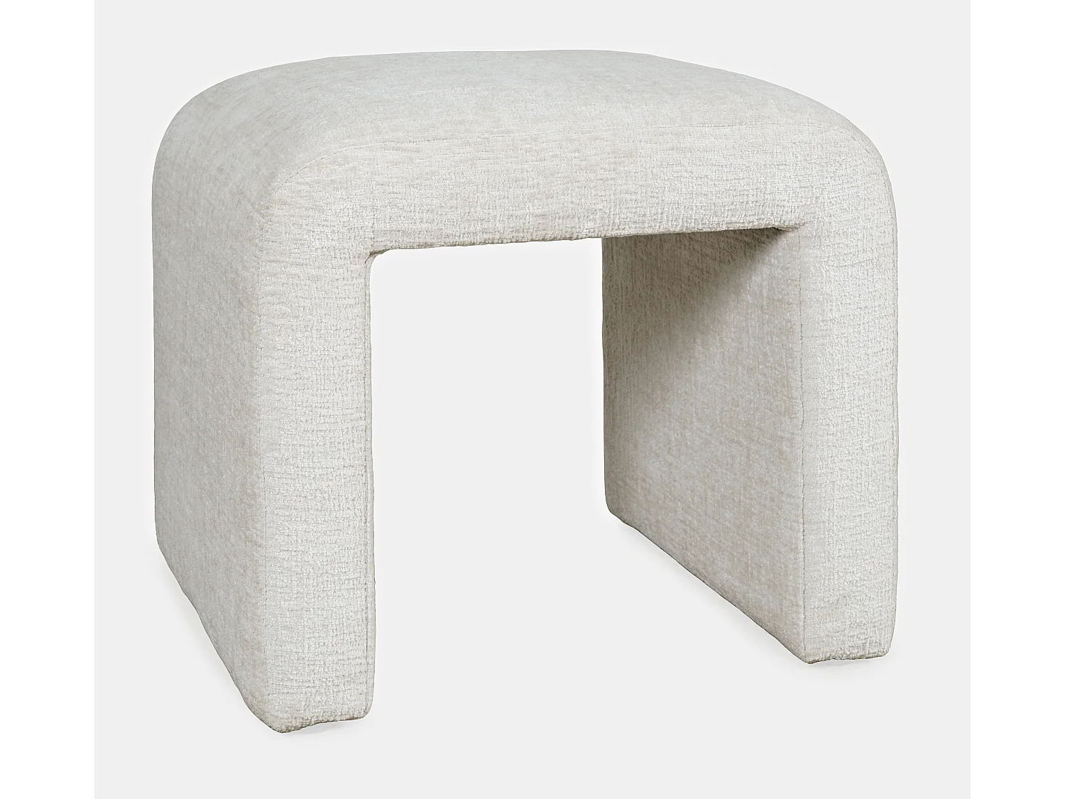 Gepolsterte Bank 53,5x48x45,5 cm beige Leith LET69N