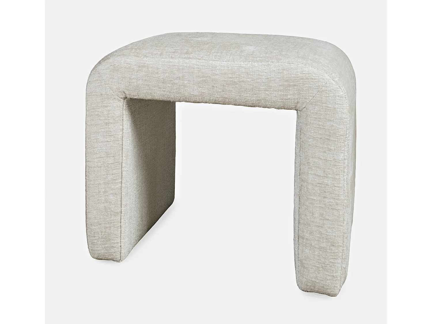 Gepolsterte Bank 53,5x48x45,5 cm beige Leith LET69N