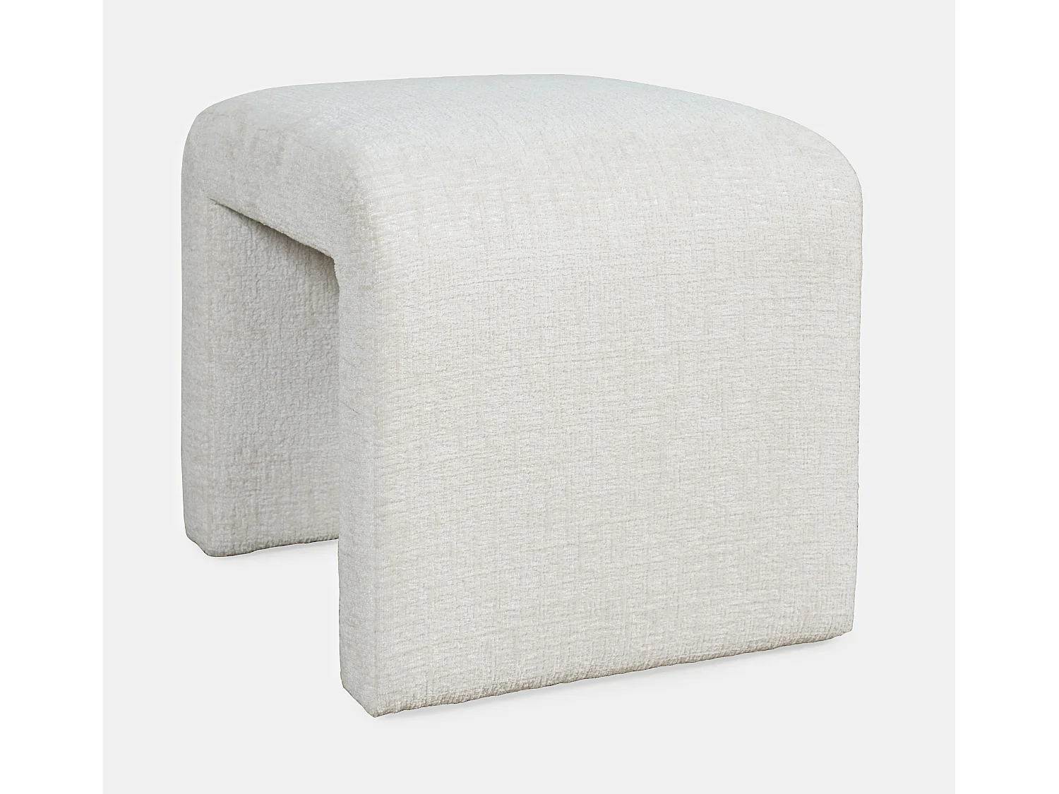 Banc rembourré 53,5x48x45,5 cm beige Leith LET69N