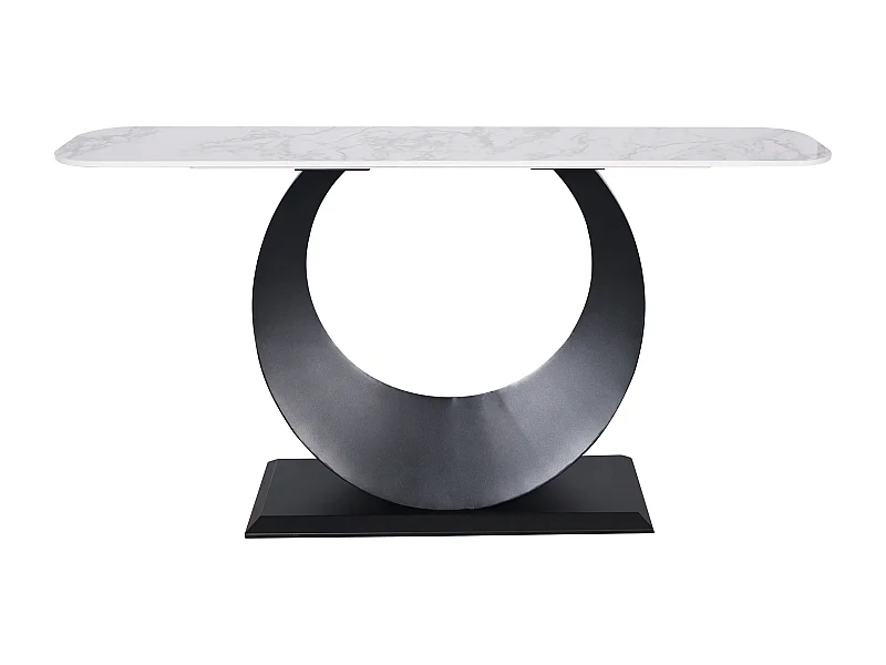 Console 150x80x30 cm noir blanc modig m86-150