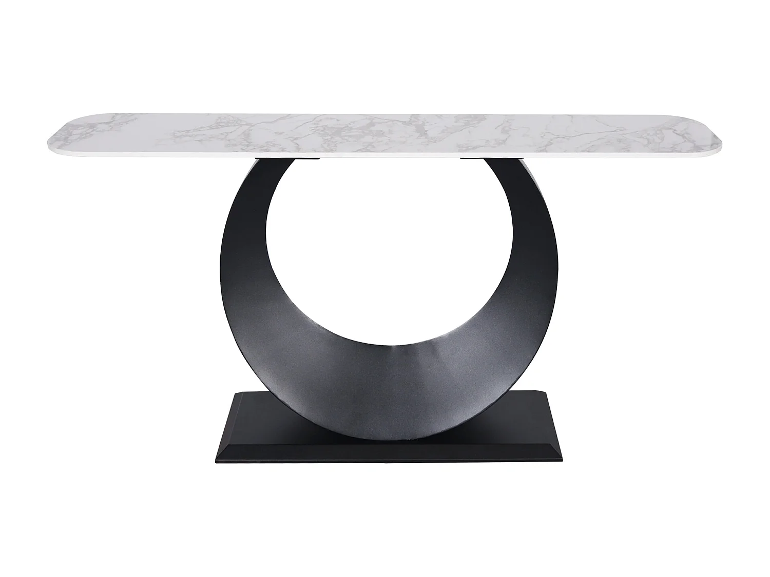 Console 150x80x30 cm noir blanc modig m86-150