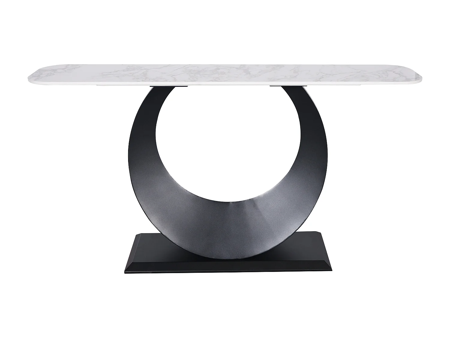 Console 150x80x30 cm noir blanc modig m86-150