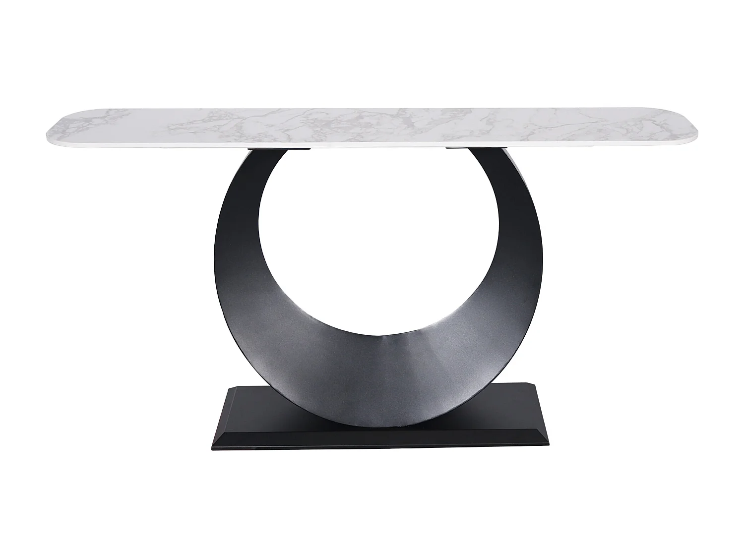 Console 150x80x30 cm noir blanc modig m86-150