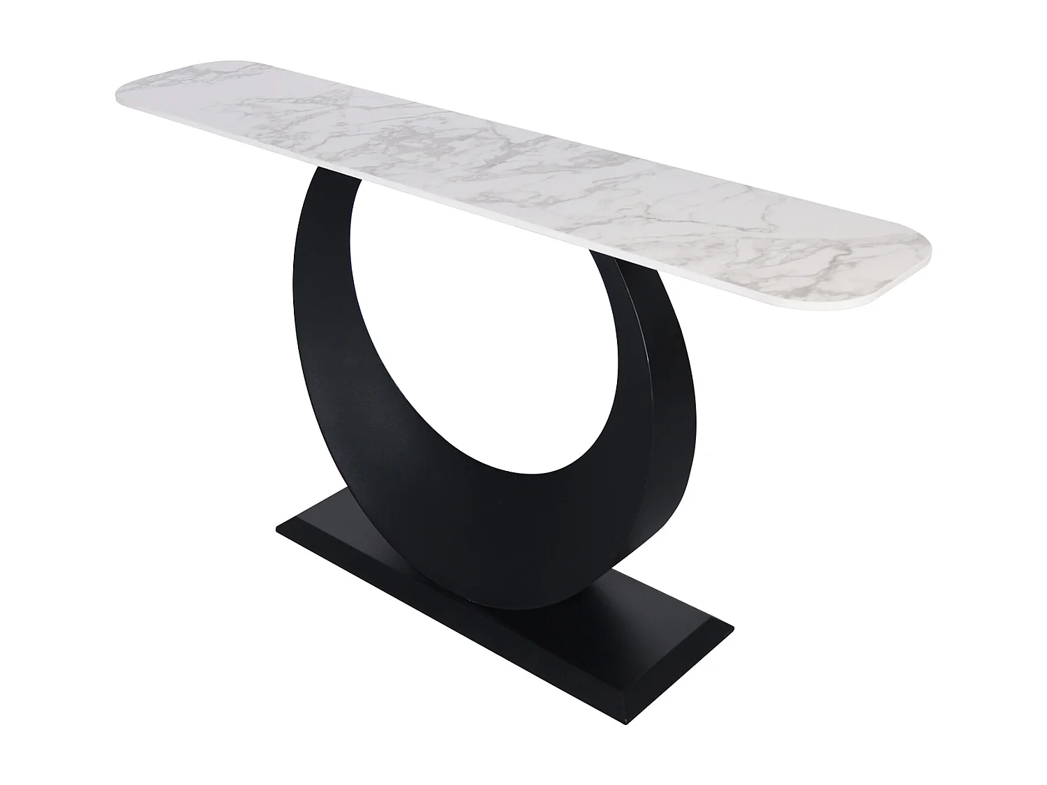 Console 150x80x30 cm noir blanc modig m86-150