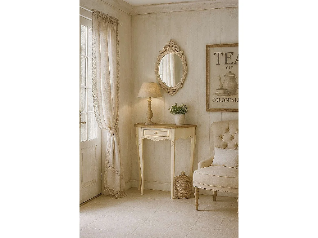Consola 80x80x30 cm Creme Rimini RI033