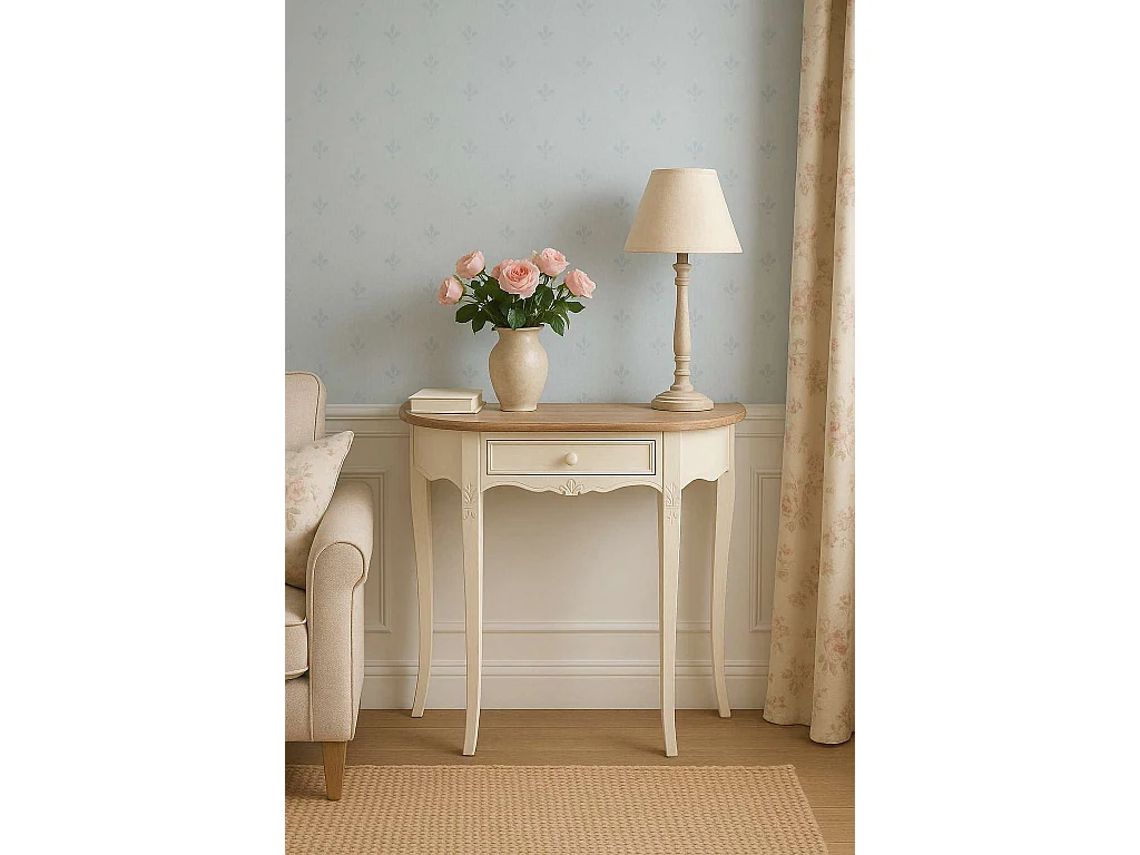 Consola 80x80x30 cm Creme Rimini RI033