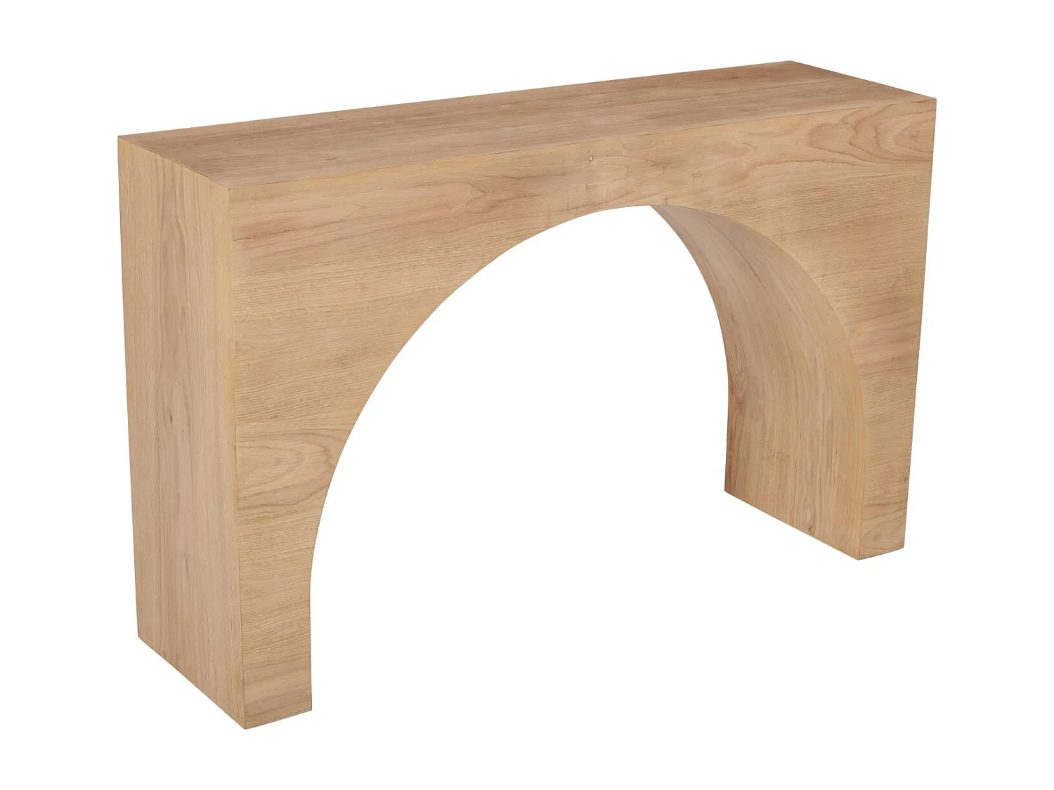 Console 122x76x35,5 cm bois clair naturel Avola av2430-4
