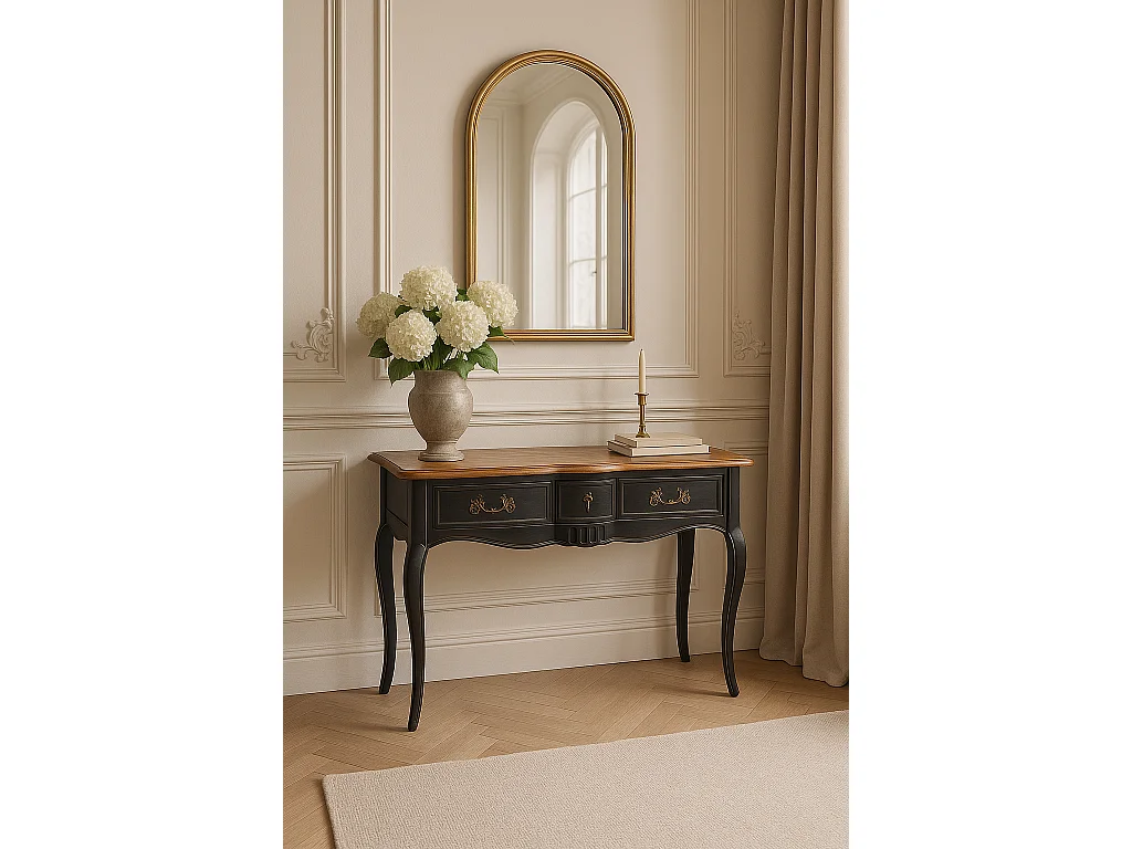 Console 110x80x47 cm noir nero ven808nm