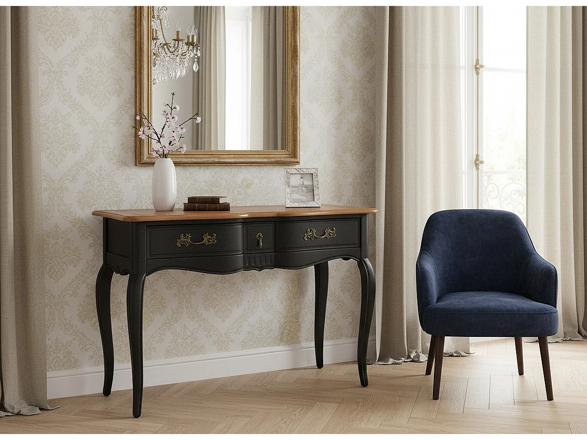 Console 110x80x47 cm noir nero ven808nm