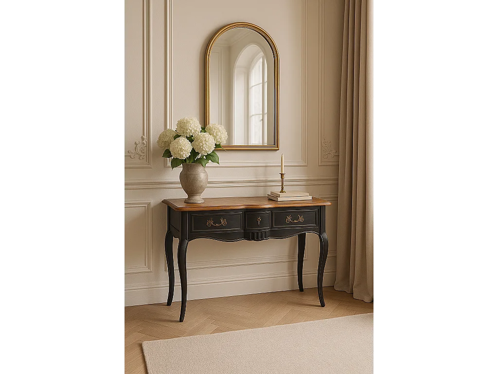 Console 110x80x47 cm noir nero ven808nm