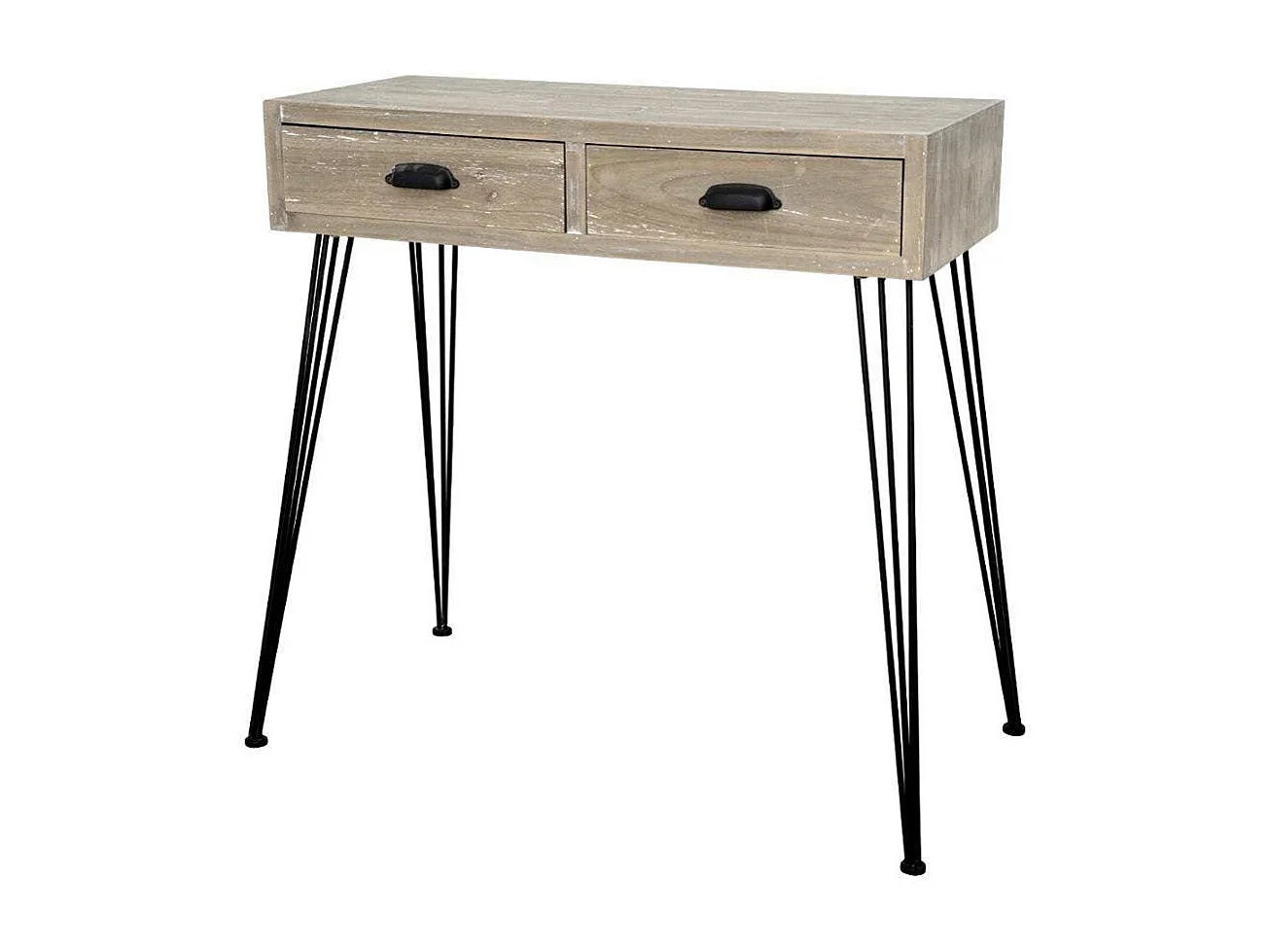 Console 80x80x36 cm noire Loano Lo012