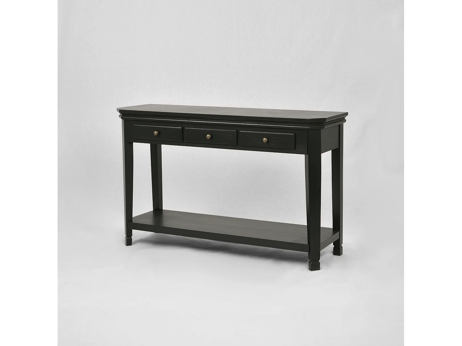 Consoletafel 128x80x40 cm zwart Cesena CE012