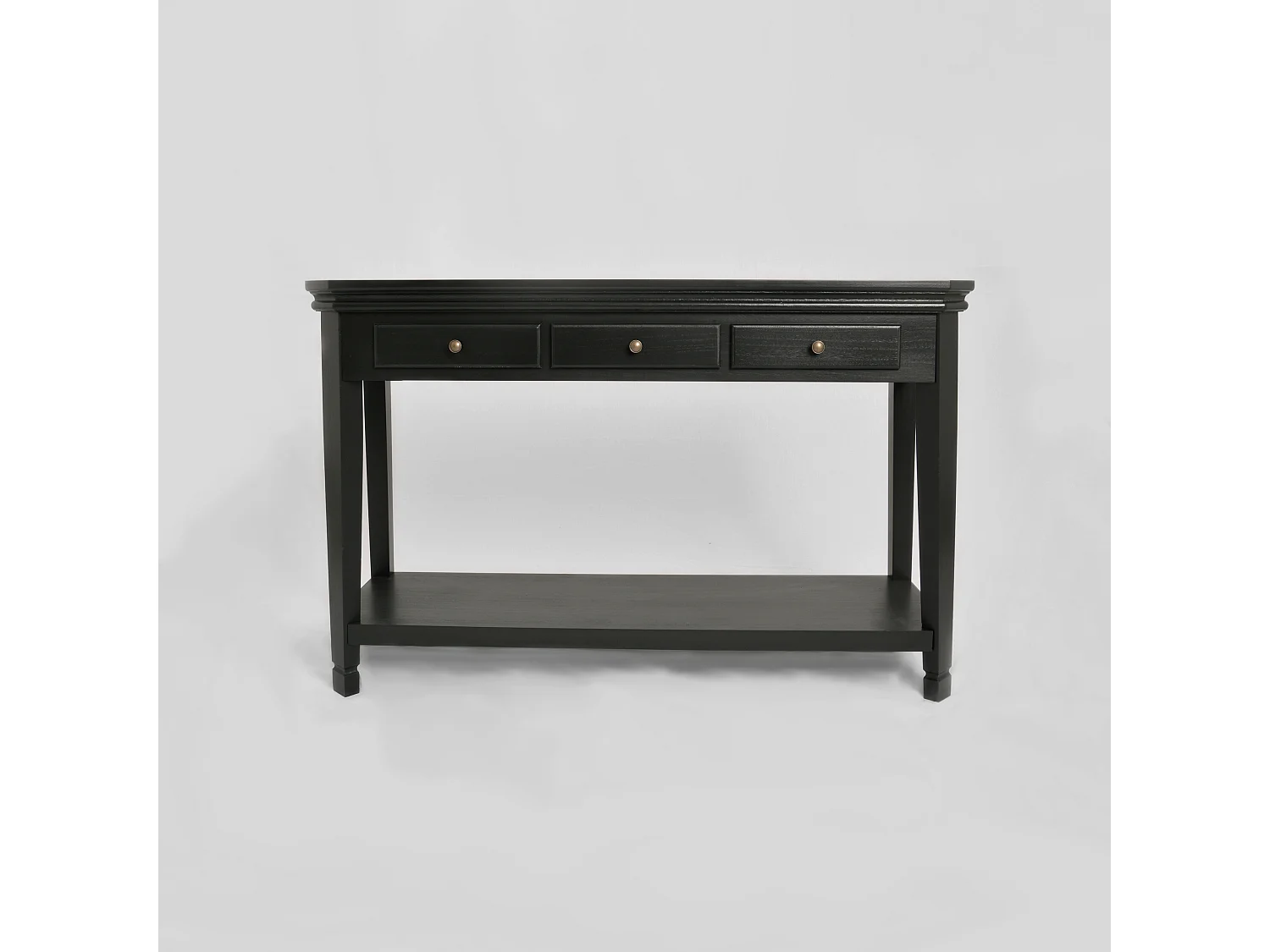 Consoletafel 128x80x40 cm zwart Cesena CE012