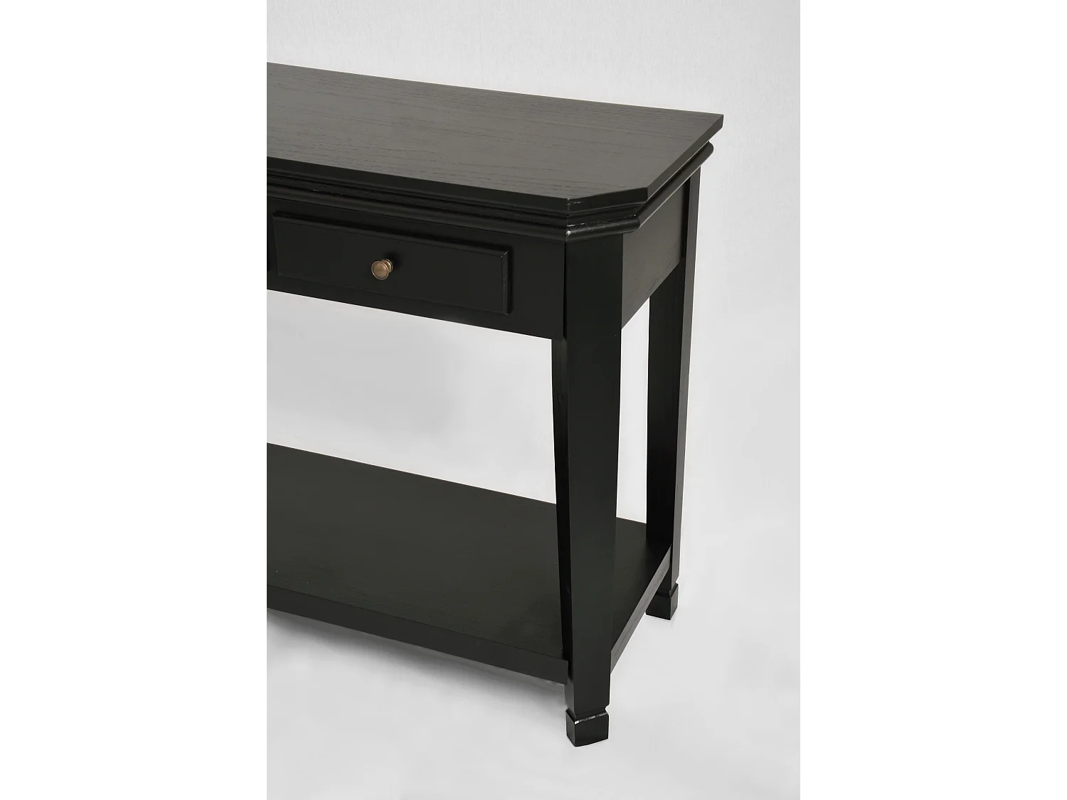 Consoletafel 128x80x40 cm zwart Cesena CE012