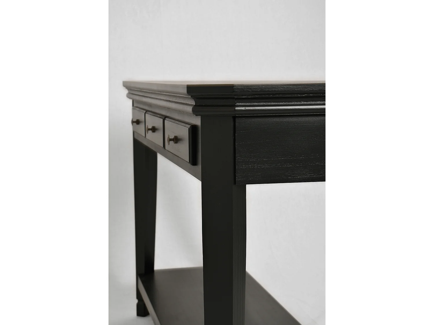 Consoletafel 128x80x40 cm zwart Cesena CE012