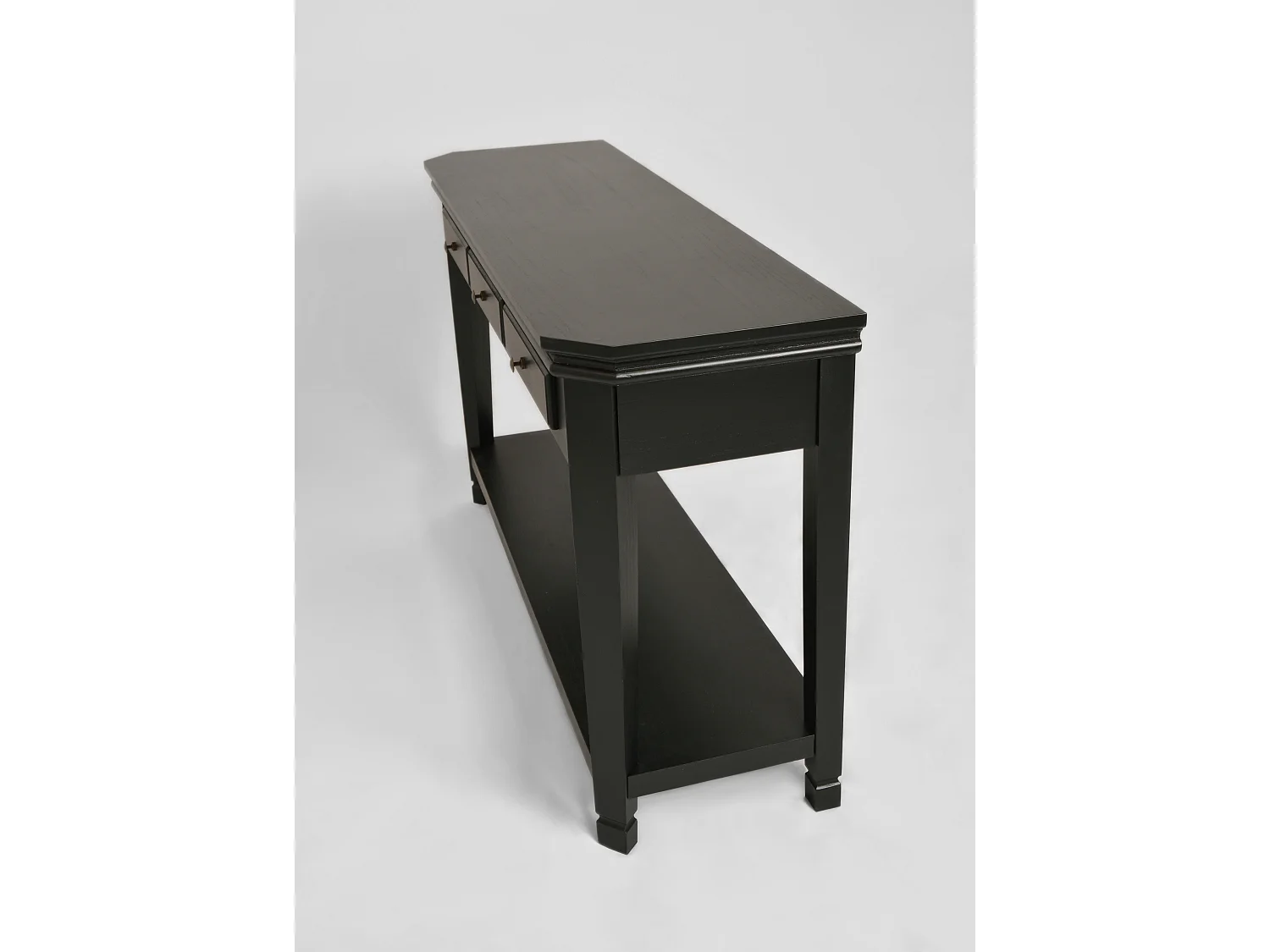 Consoletafel 128x80x40 cm zwart Cesena CE012