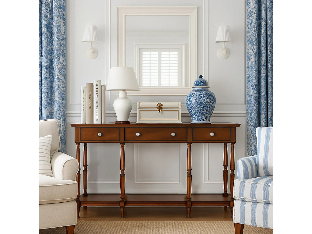 Consola 152.5x86.5x35.5 cm marrón claro Avola AV1632-60