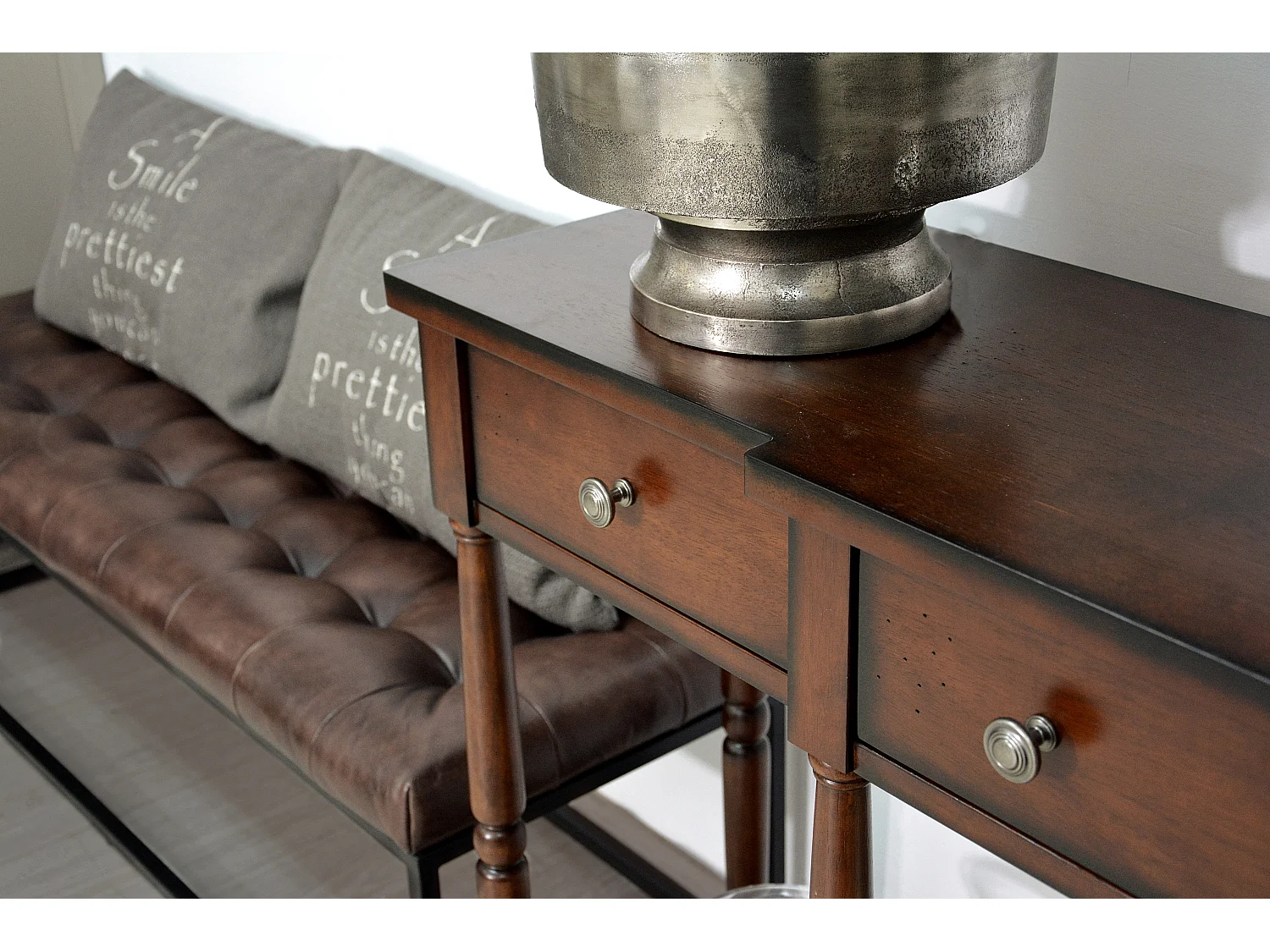 Console 152,5x86,5x35,5 cm brun clair Avola av1632-60