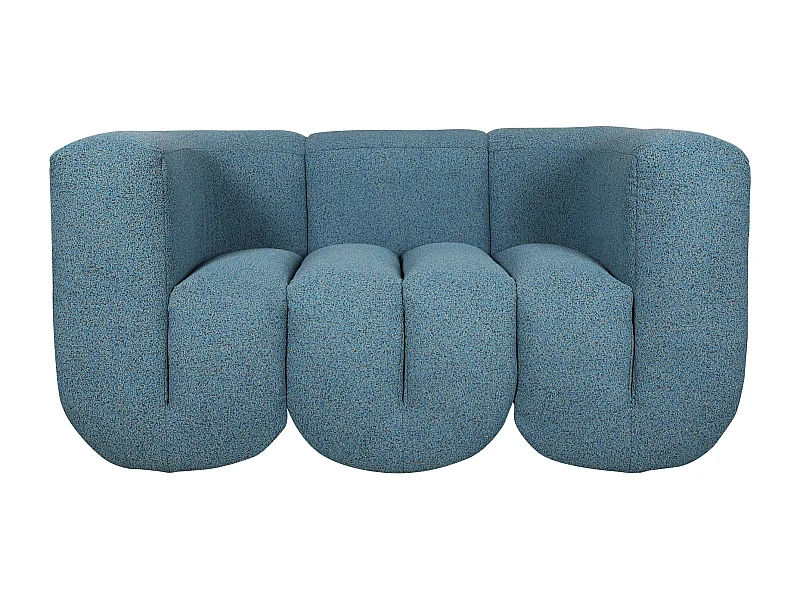 Sofa 150x75x85 cm Blau Grau Schwarz nua n88-150-10