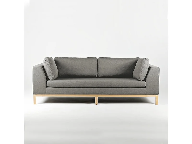 Sofa 98x228x67 cm grau Ambient Wood Kwarc (ml84)