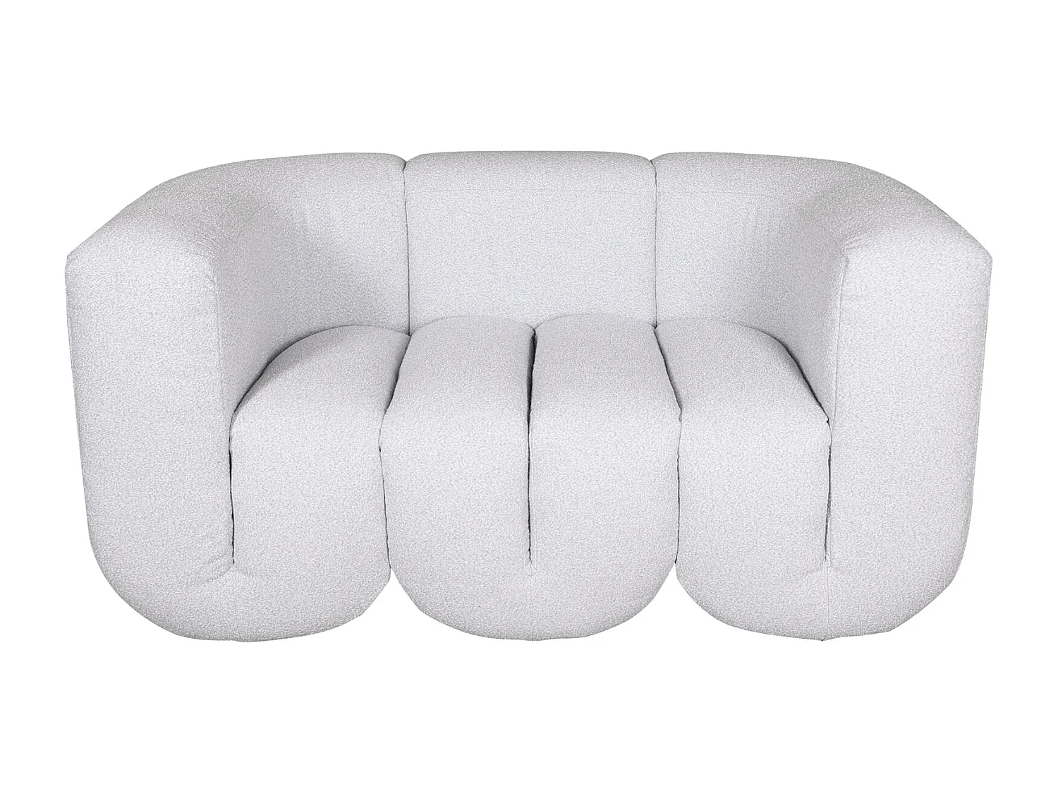 Canapé 150x75x85 cm gris clair nua