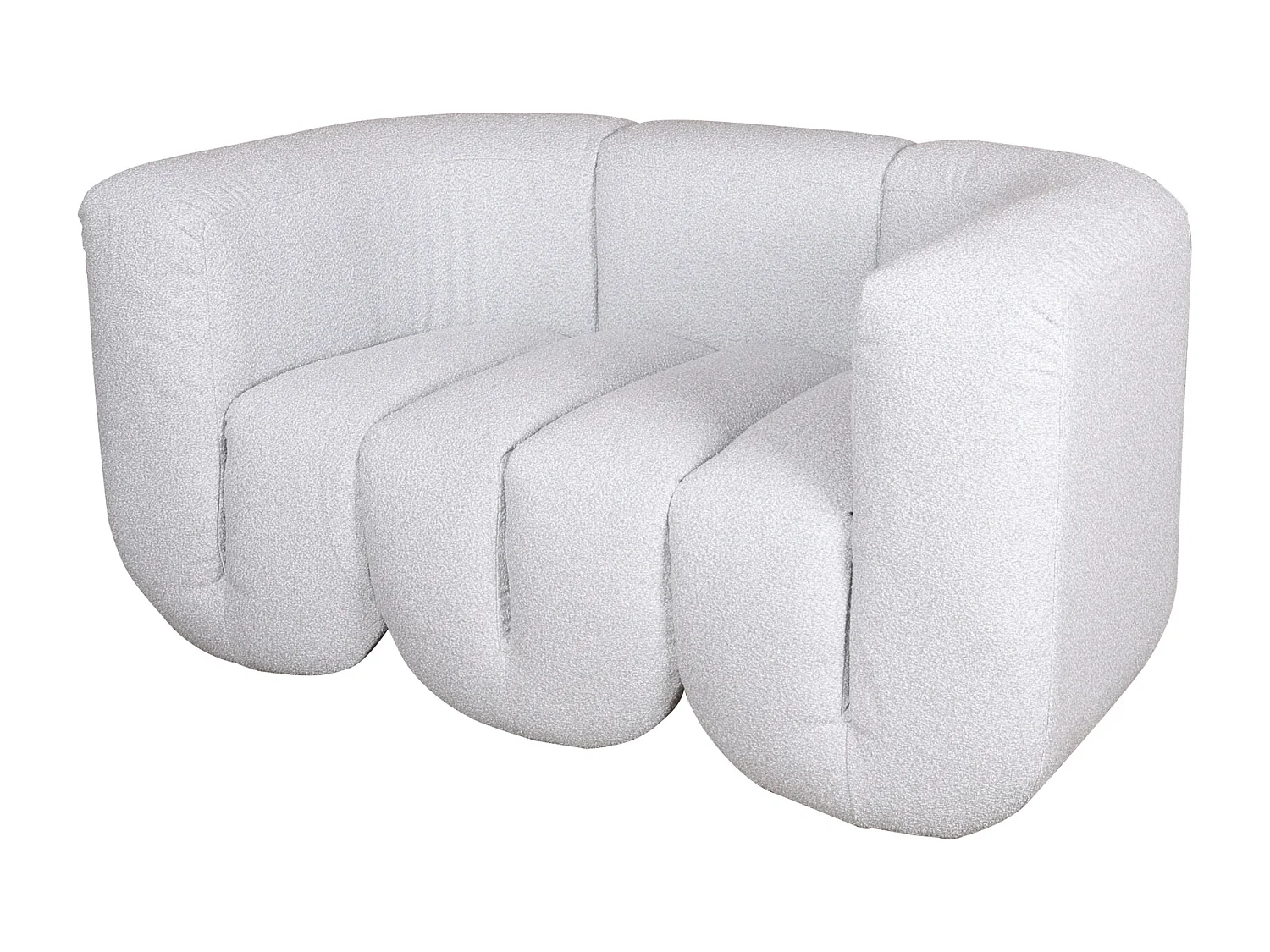 Canapé 150x75x85 cm gris clair nua