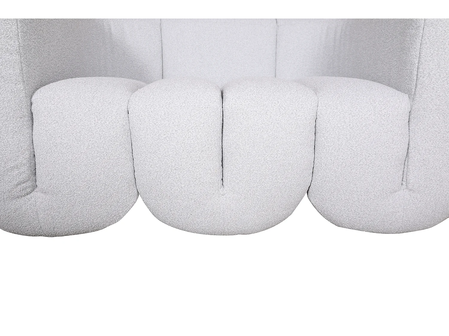 Canapé 150x75x85 cm gris clair nua