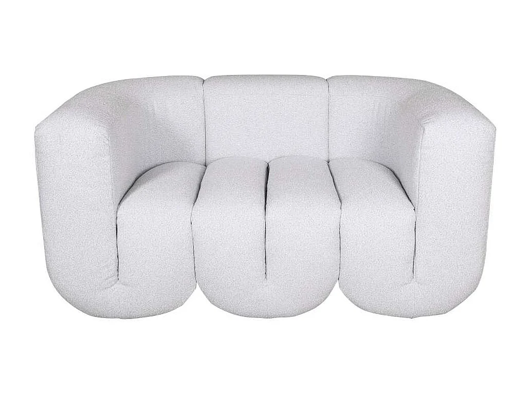 Sofa 150x75x85 cm light gray nua