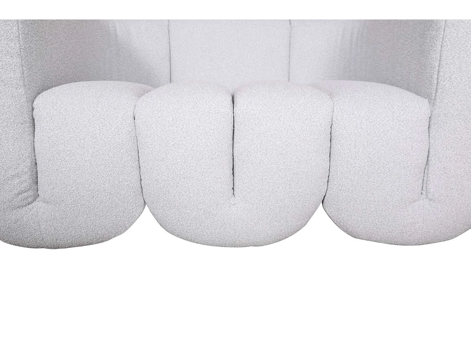 Sofa 150x75x85 cm light gray nua