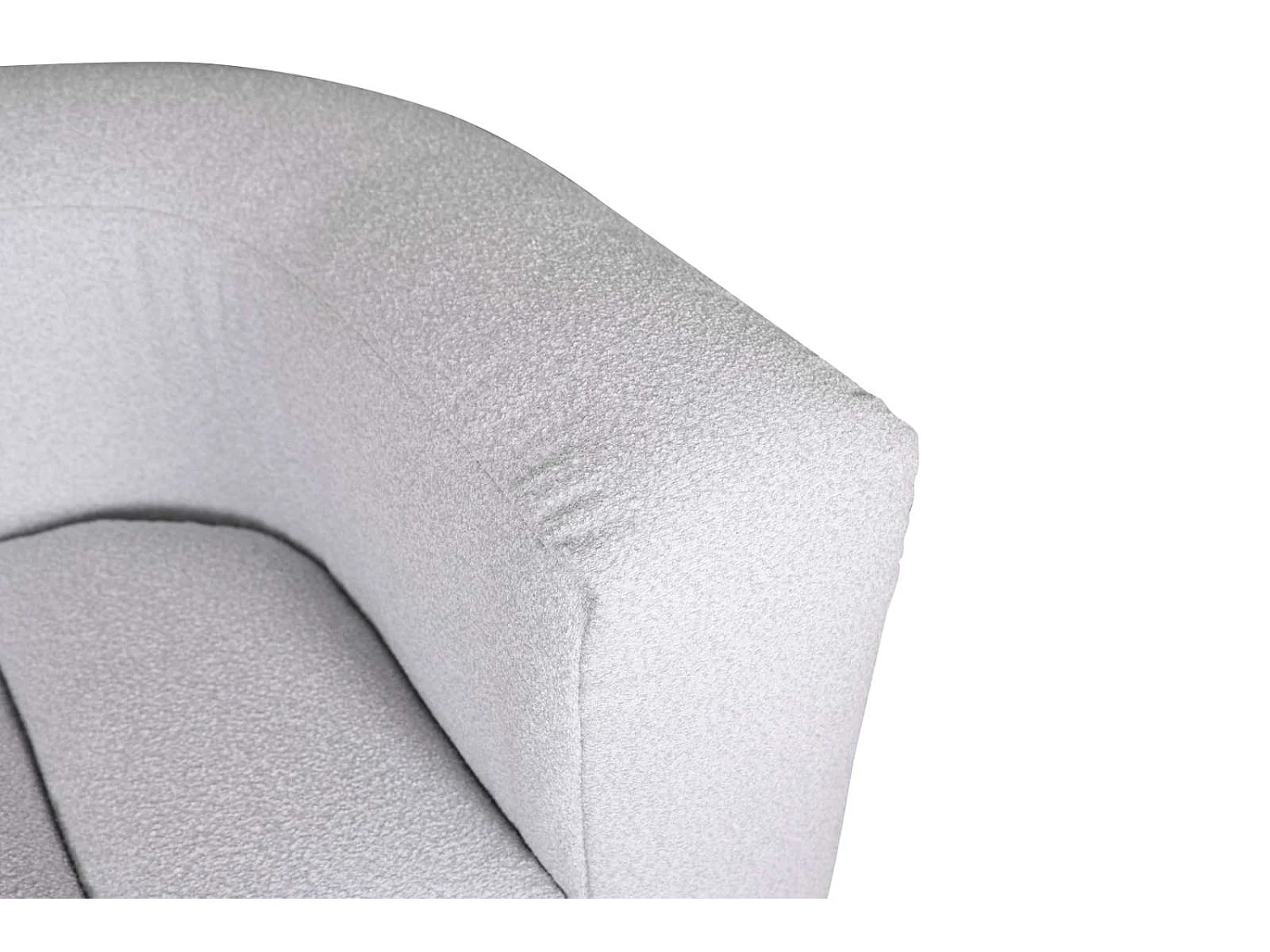 Sofa 150x75x85 cm light gray nua