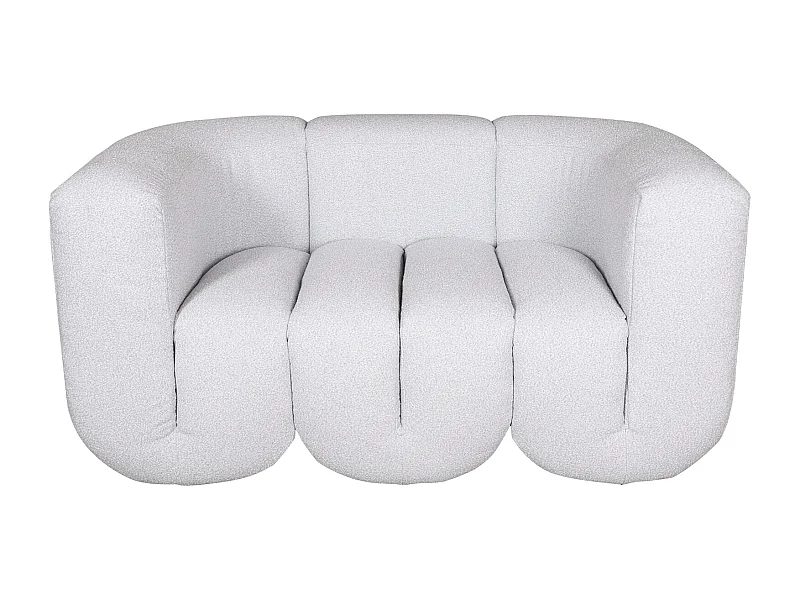 Canapé 150x75x85 cm gris clair nua