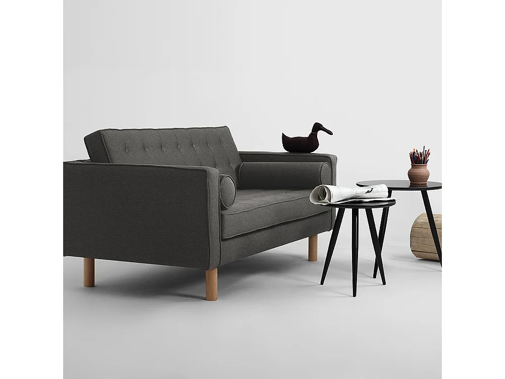 Sofa 88x162x80 cm Carbon Natur Thema Holz