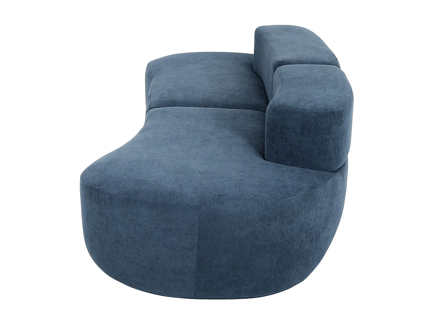 Divano 280x66x102 cm blu nua n75-8