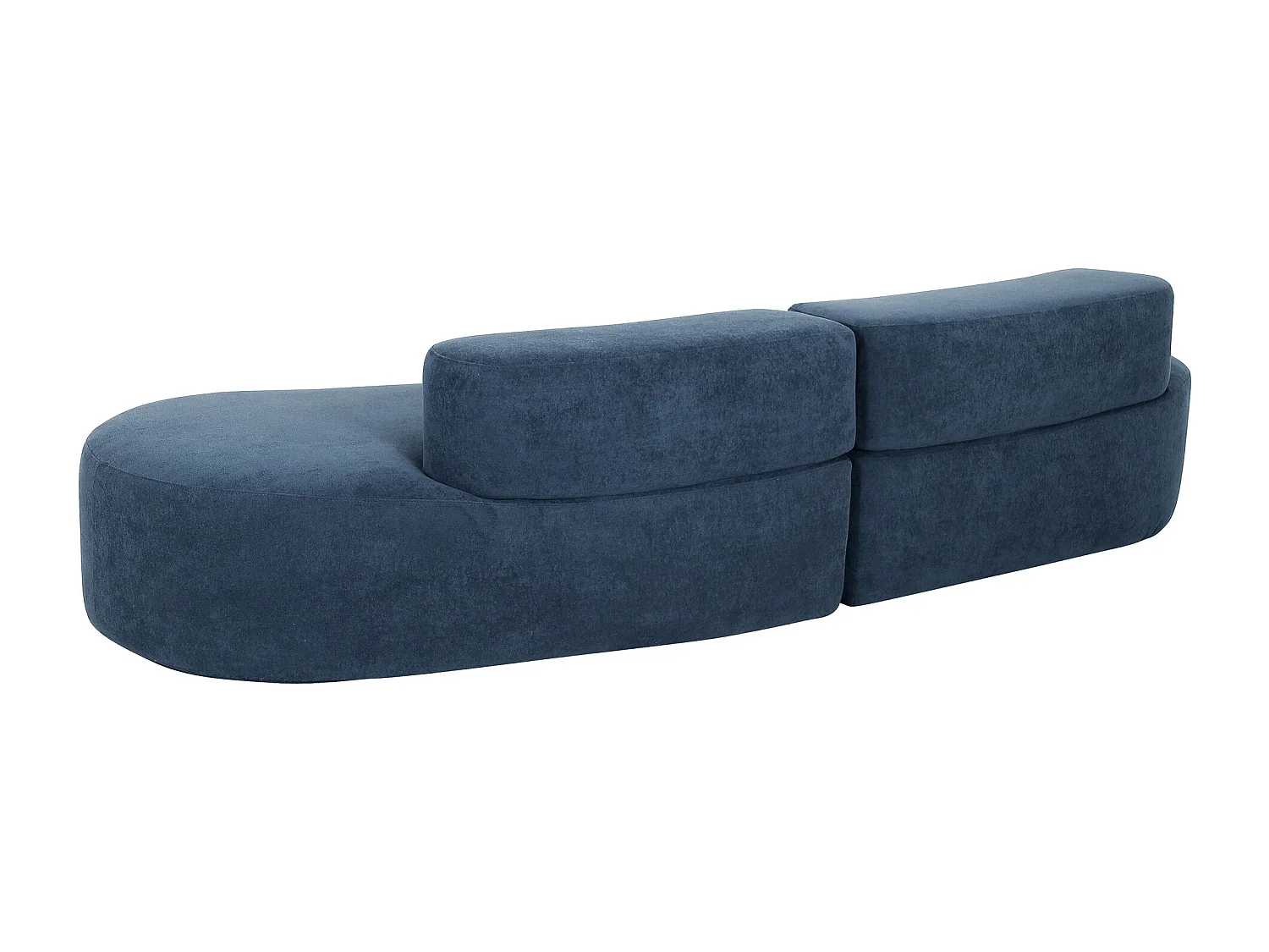 Divano 280x66x102 cm blu nua n75-8